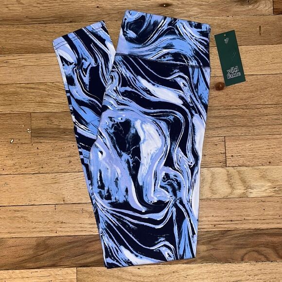 WILD FABLE | Blue Marble Swirl Leggings | Size S - Picture 1 of 4